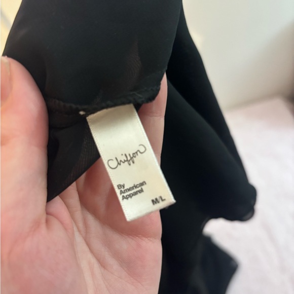 American Apparel chiffon circle mini skirt - tumblr grunge hipster ballerina - Picture 3 of 4